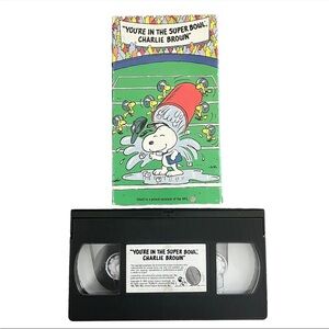 1993 You’re in the Super Bowl Charlie Brown VHS Tape